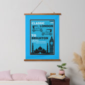 London Brighton Oldtimer Autorit Hangend Wandkleed (Slaapkamer)