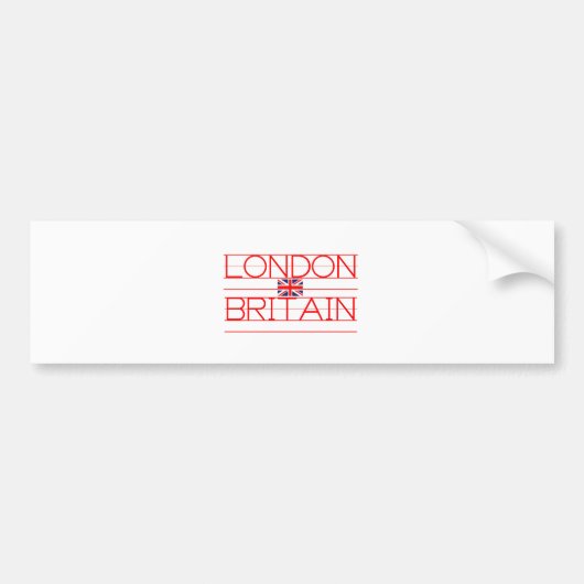 LONDON BRITAIN BUMPERSTICKER (Voorkant)