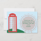 London British Bus Verjaardag Bedankt (Achterkant)