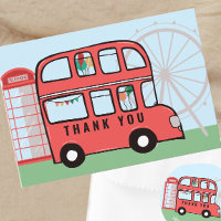London British Bus Verjaardag Bedankt