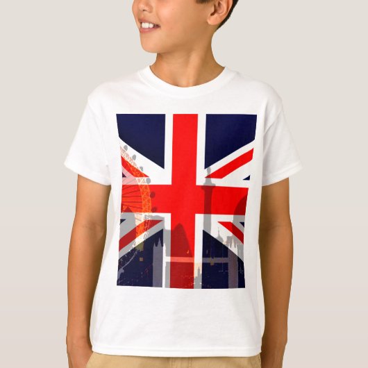 London-British Flag_ T-shirt (Voorkant)