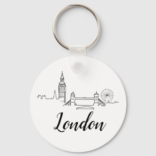 London British Illustration Sleutelhanger (Voorkant)