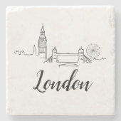 London British Illustration Stone Onderzetter (Voorkant)