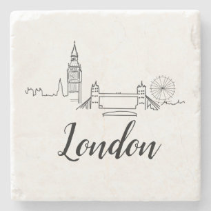 London British Illustration Stone Onderzetter