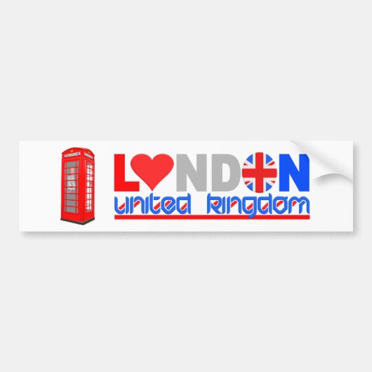 London bumpersticker (Voorkant)
