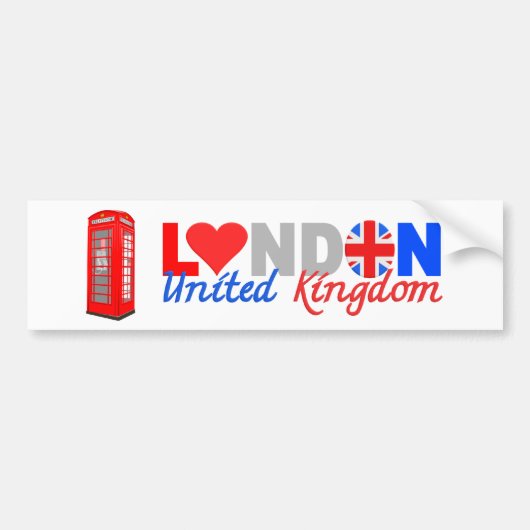London bumpersticker (Voorkant)