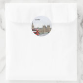 London Bus & Big Ben (St.K) Ronde Sticker (Tas)