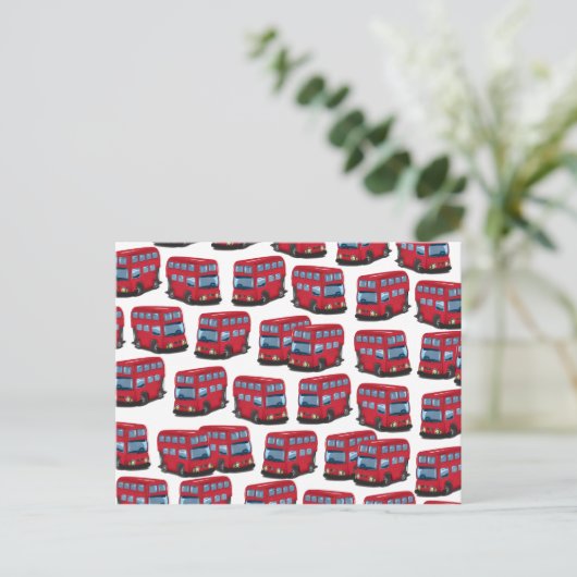 London Bus Briefkaart (Staand voorkant)