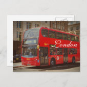 London Bus Briefkaart (Voorkant / Achterkant)