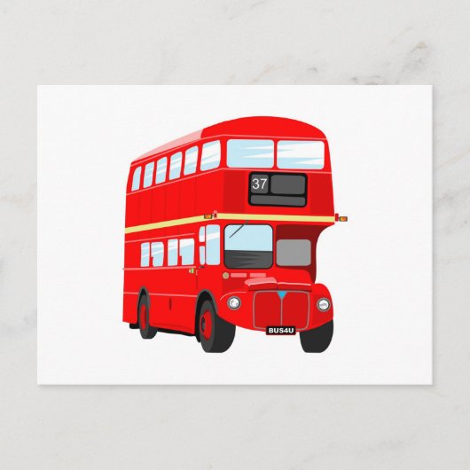 London Bus Briefkaart (Voorkant)