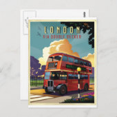 London Bus Briefkaart (Voorkant / Achterkant)