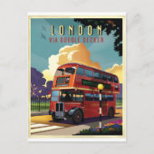 London Bus Briefkaart (Voorkant)