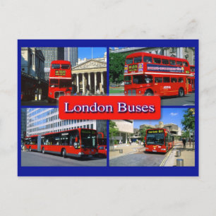 london bus briefkaart 18