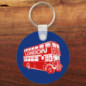 London Bus button Sleutelhanger (Voorkant)