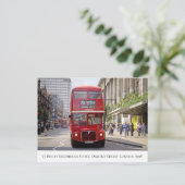 London Bus by Selfridges on Oxford St, 1998 Briefkaart (Staand voorkant)