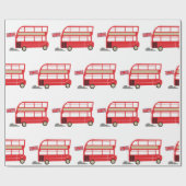 London Bus Cadeaupapier (Vlak)