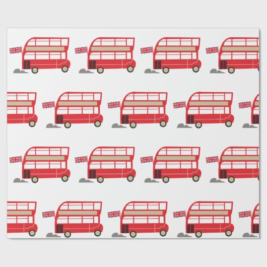 London Bus Cadeaupapier (Vlak)