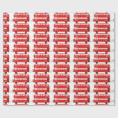 London Bus Cadeaupapier (Vlak)