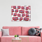 London Bus Canvas Afdruk (Insitu (Woonkamer))