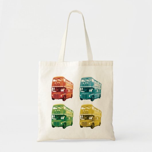 London Bus Canvas tas (Voorkant)