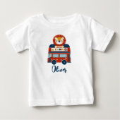 London Bus & Cute Lion Baby Persoonlijk (Voorkant)