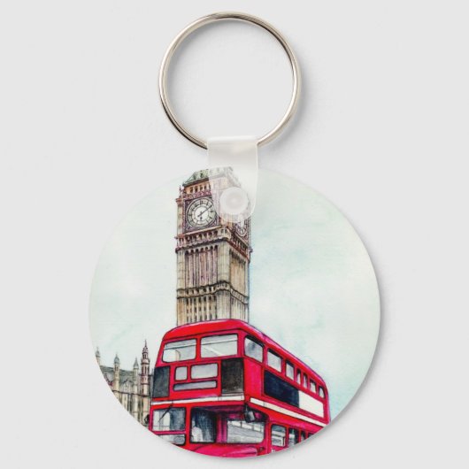 London Bus en Big Ben Sleutelhanger (Voorkant)