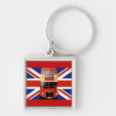 London Bus en British Flag Sleutelhanger (Voorkant)