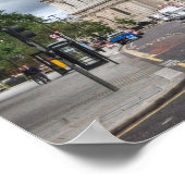 London Bus en St Pauls Cathedral England Poster (Hoek)