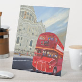 London Bus en St. Paul's Cathedral Stand Pedestal Reclamebord Met Voetstuk (Insitu)