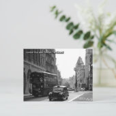 london bus en taxi briefkaart (Staand voorkant)