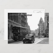 london bus en taxi briefkaart (Voorkant / Achterkant)