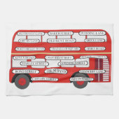 London Bus & Famous Street Names Theedoek (Horizontaal)