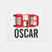 London Bus Fleece Blanket (Voorkant (Horizontaal))