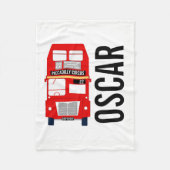  London Bus Fleece Blanket (Voorkant)