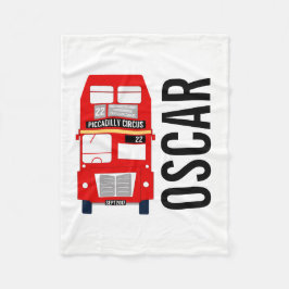 London Bus Fleece Blanket