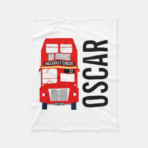 London Bus Fleece Blanket