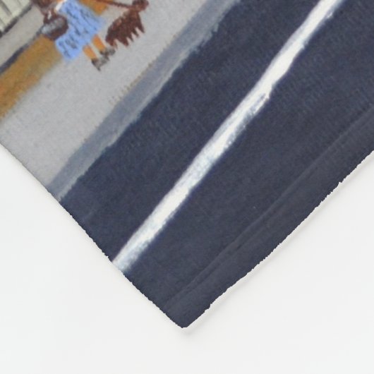 London bus Fleece deken (Hoek)