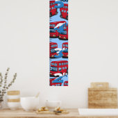 London Bus Growth Chart. Poster (Keuken)