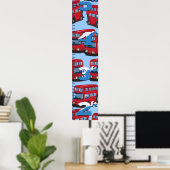 London Bus Growth Chart. Poster (Thuiskantoor)