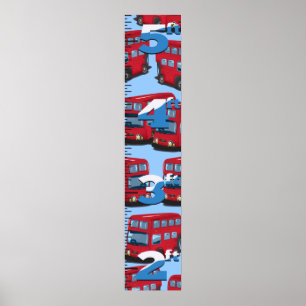 London Bus Growth Chart. Poster