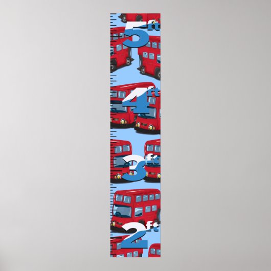 London Bus Growth Chart. Poster (Voorkant)