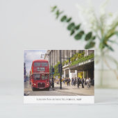 London Bus in Selfridges in Oxford St. 1998 Briefkaart (Staand voorkant)