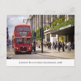 London Bus in Selfridges in Oxford St. 1998 Briefkaart