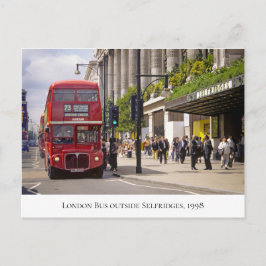 London Bus in Selfridges in Oxford St. 1998 Briefkaart