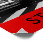 London Bus in Stoke Newington Poster (Hoek)