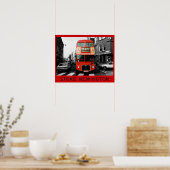 London Bus in Stoke Newington Poster (Keuken)