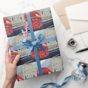 London Bus-inpakpapier Cadeaupapier