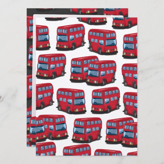 London Bus Kaart (Voorkant / Achterkant)