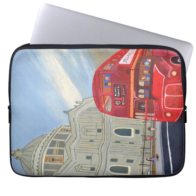 London Bus Laptophoezen Laptop Sleeve (Voorkant)