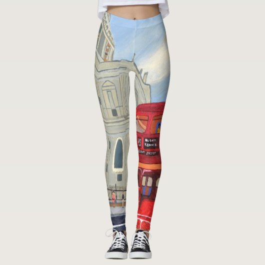 London Bus leggings (Voorkant)